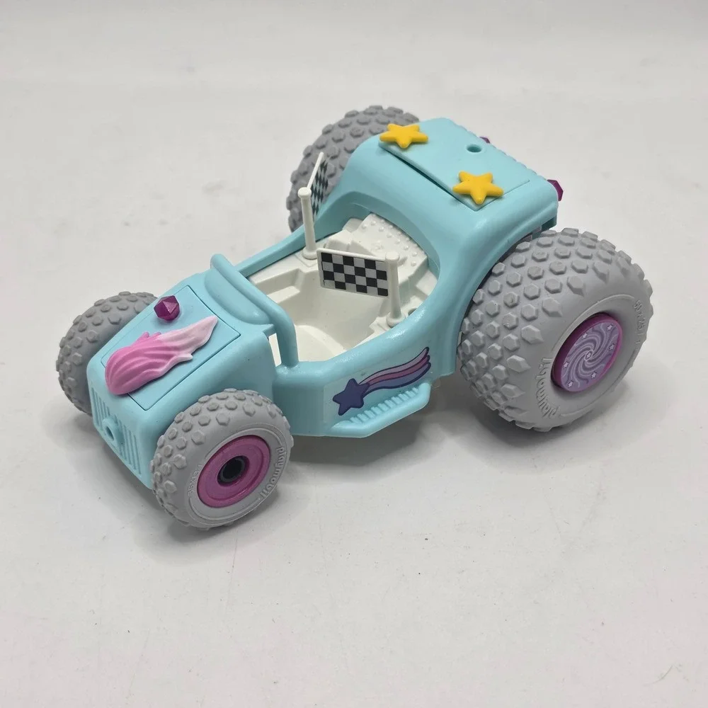 Playmobil Stunt Show Kids Blue Pink Star Racing Buggy Toy Vehicle